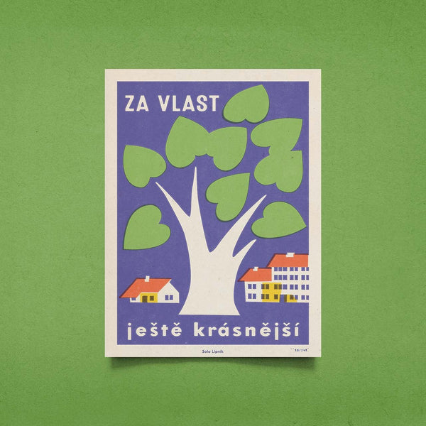 Limitovaný plakát 30x40 cm / Za vlast ještě krásnější