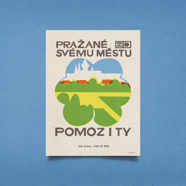 Limitovaný plakát 30x40 cm / Pražané svému městu