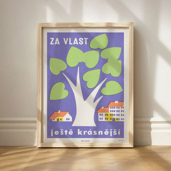 Limitovaný plakát 30x40 cm / Za vlast ještě krásnější