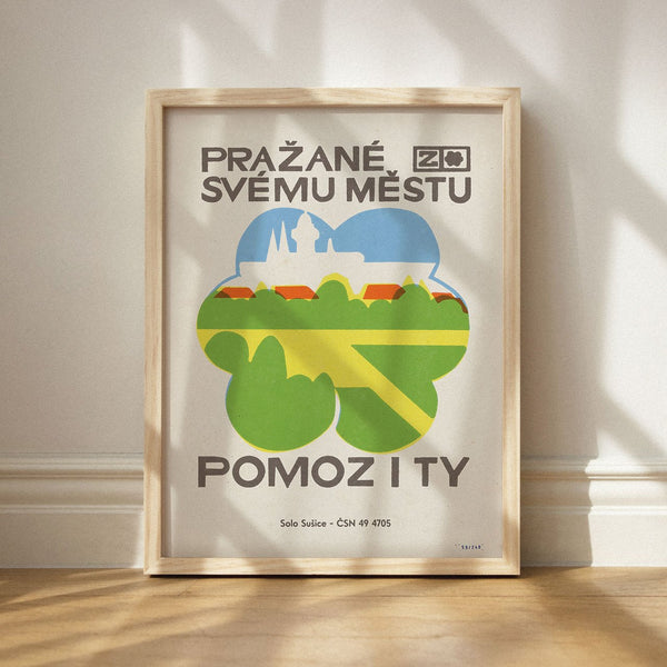 Limitovaný plakát 30x40 cm / Pražané svému městu