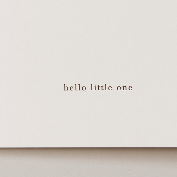 Přání s obálkou / Hello little one