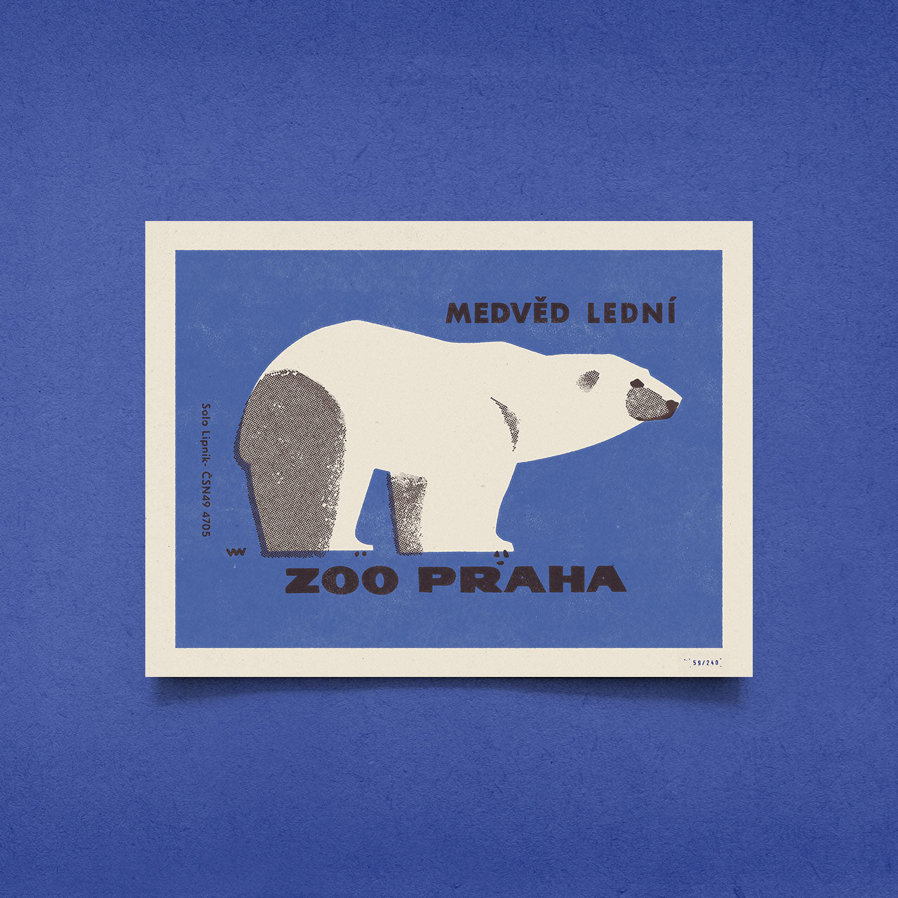 Limitovaný plakát 30x40 cm / Zoo Praha - Medvěd