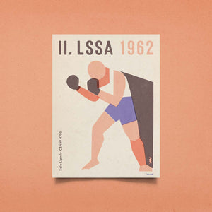 Limitovaný plakát 30x40 cm / II. LSSA 1962 - Box