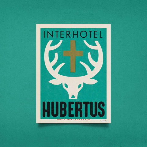 Limitovaný plakát 30x40 cm / Interhotel Hubertus