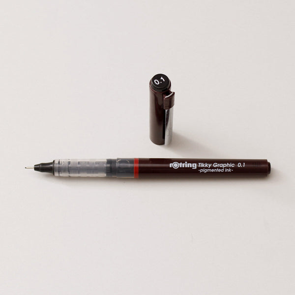 Grafický liner Rotring 0,1 mm / Černá