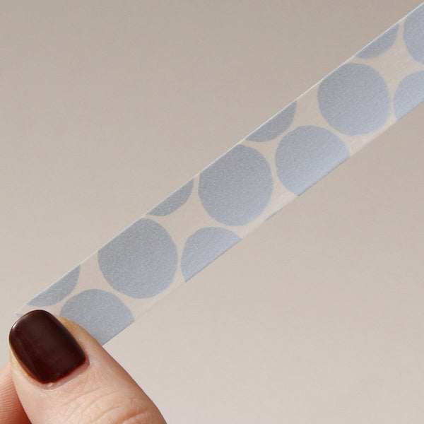 Washi dekorační páska / Ice blue Coin dots